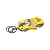 Chaveiro Pingente de Carro Esportivo Puxa-e-Solta em Liga Graffiti Simulação Modelo de Corrida Pingente para Mochila Escolar de Estudante Pequeno Presente Atacado