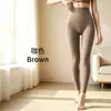 Leggings de cintura alta para otoño e invierno, alta elasticidad, ajustados, control de abdomen, realce de glúteos, sin costuras, adecuados para usar debajo de la ropa, talla grande, anti-desprendimiento