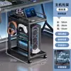 Suporte para torre de computador, bandeja de suporte para gabinete de mesa de sala de jogos, rack de base com rodas, rack de armazenamento móvel