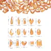Venta caliente transfronteriza Aurora Diamante K9 color champán vidrio plano decoración de uñas de diamante taladro de uñas de diamante con forma especial joyería