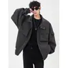 En Stock Chaqueta de Vuelo Estilo Americano Nueva para Primavera y Otoño, Chaqueta Corta Holgada para Hombre con Bolsillos Grandes, Ropa Exterior Casual de Moda para Hombre