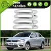 Adecuado para 13-22 Volkswagen Jetta Jetta decoración de tirador de puerta tira brillante manija de cuenco de puerta antiarañazos