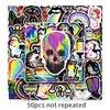 50 folhas cor de desenho linha personalidade diy adesivos de grafite laptop scooter mala adesivos de decoração