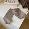 Nuevos Calcetines 2025 para Mujer Otoño e Invierno Calcetines de Lana Gruesos Retro Calcetines para Mujer de Media Pantorrilla con Puntos Pequeños