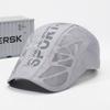 Gorra deportiva de verano con letras para hombre, transpirable, de malla, de secado rápido, con protección solar para exteriores.