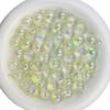 14mm Alto UV Transparente Luminoso Agujero para Colgar Perla Redonda diy Hecho a Mano Colgante de Coche Llavero Material de Perlas Accesorios de Joyería