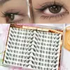 Cílios Postiços Leves Transfronteiriços, Volume de Cabelo Gradiente Segmentado, Cantos Externos Alongados, Efeito 3D Mestiço, Estilo Europeu e Americano, Volume Grande