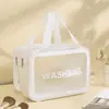Bolsa organizadora de viagem, nécessaire, bolsa de higiene pessoal, bolsa de praia simples para natação e fitness, prática para produtos de higiene pessoal