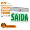 Comércio Exterior Exportação Transfronteiriça LED Emergência Pequena Placa Etiqueta Sinal Segurança Pendurar na Parede Evacuação Venda Quente Transfronteiriça