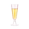 Copo de Champanhe Descartável Transparente de Plástico para Vinho Amazon Transfronteiriço Adequado para Brinde de Casamento Festa Copo de Coquetel