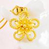 Joias Douradas Areia Colar Dourado Feminino Nicho Moda Luxo Leve Pingente Flor Tulipa Joias de Ouro Imitação Atacado Estilo Luxo Leve