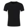 Camiseta Masculina Nova Audale Cor Sólida Gola Redonda Manga Curta Masculina Camiseta Lisa Roupa de Trabalho Roupa de Casal Venda por Atacado