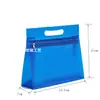Bolsa Transparente Color Gelatina de PVC para Cosméticos, Artículos de Tocador, Bolsa de Embalaje de Viaje, Plástico EVA, Bolsa de Almacenamiento para Documentos y Regalos
