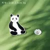 Broche Panda Estilo Chino Lindo Animal Insignia para Bolsa Ropa Accesorios para Bolsa Bambú Panda Gigante Cadena Pin de Solapa