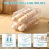 Caja de Almacenamiento de Huevos Más Vendida Transfronteriza, Cajón Estilo Refrigerador para Mascotas y Hogar, Organizador de Cocina de Grado Alimenticio, Caja de Conservación de Plástico