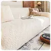 Capa de Sofá de Lã com Cobertura Total, Capa de Sofá Elástica Espessa de Inverno, Capa de Sofá Universal Anti-Arranhão de Gato, Atacado e Dropshipping