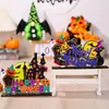 Nueva decoración de madera transfronteriza, decoración de madera de Halloween, nueva y creativa ventana de madera, decoración del hogar.