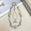 Bola de Cristal de Sueño Cadena Doble Colgante Cola de Pez Súper Brillante Exquisito Cadena para Teléfono Móvil de Gama Alta Llavero de Nicho Cadena para Colgar