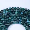 Ágata de Hierba Acuática Cuentas Redondas Al por Mayor Cuentas Sueltas DIY Piedra Natural Pulsera de Ágata de Cristal Pulsera Joyería para Hombres y Mujeres
