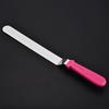 Espátula recta de acero inoxidable para crema de 10 pulgadas, espátula curva, utensilios para hornear, herramientas para hornear de bricolaje, raspador de crema para pasteles