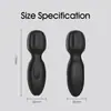 Mini vibrador totalmente em silicone líquido, forte, macio, amigo da pele, silencioso, bowling, pequeno vibrador AV
