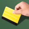 Ferramentas para Aplicação de Película Automotiva Raspador Quadrado com Pano de Veludo Raspador para Película à Prova de Explosão Publicitária Envelopamento de Carro Invisível Raspador para Película de Mudança de Cor