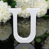 27 letras 8CM de altura ornamentos de letras em inglês de madeira branca e decoração de casamento para casa adereços de tiro &amp;-S