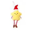 Pendente Boneco Estrela de Cinco Pontas para Árvore de Natal Transfronteiriço Desenho Animado Natalino Acessórios Feitos à Mão Enfeites de Decoração de Festa