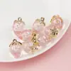 Nuevo Agujero para Colgar Fresa Chapada Accesorios Resina DIY Accesorios para Joyería Cadena de Teléfono Móvil Llavero Colgante Colgante