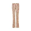 Conjunto de jaqueta curta com zíper e capuz iaiamgia slim fit e calça com estampa de letras e design de costura em contraste