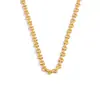 Colar Estilo Europeu e Americano Wanxing Joias em Aço Inoxidável Ouro 18K para Mulheres Moda Clássica Versátil Colar Transfronteiriço Atacado em Estoque