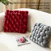 Cojín cuadrado tejido estilo nórdico ins transfronterizo, cojín para sofá, almohada para siesta en la oficina, cojín anudado, dropshipping