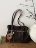 Bolsa Tote Versátil Estilo Coreano para o Trabalho para Mulheres 2025 Inverno Nova Grande Capacidade Elegante Patchwork de Luxo Leve Bolsa de Ombro/Sob o Braço