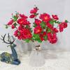 Decoración de Flores de Seda Flor Falsa Biónica Flor de Tela Flor Artificial Flor de Durazno Ramo de Boda Flor Flor Seca Festivo Artificial