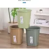 Cubo de basura para uso doméstico en sala de estar, dormitorio, cocina, baño, papelera de oficina de gran capacidad, almacenamiento, regalo impreso para regalar