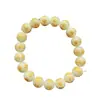Cuentas Redondas de Piedra Luminosa con Estampado Dorado del Mantra de Seis Palabras Namu Amitabha Buda Cuentas Sueltas Accesorios para Joyería Venta al por Mayor