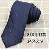 Gravata básica listrada feita à mão de 6 cm edição estreita, camisa masculina combinando, uniforme, vestido profissional de negócios