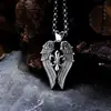 Colar com pingente de âncora estilo hip-hop personalizado masculino moderno em prata 925, acessório masculino versátil de alta qualidade, peça decorativa da moda