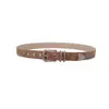 Novo Cinto Feminino Simples Retrô de Alta Qualidade, Cinto de Couro Casual Fashion Estilo Ins, Cinto Decorativo Versátil para Jeans