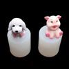 2 Tipos de Moldes de Silicone de Animais Filhote e Porco para Decoração de Bolo Fondant DIY Enfeite de Pingente para Saída de Ar de Carro