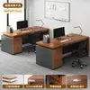 Combinación de Escritorio y Silla para Personal Estación de Trabajo Simple Moderna Individual y Doble Escritorio de Oficina para Jefe Escritorio Financiero para Computadora