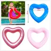 Flotador Inflable con Forma de Corazón Personalizado de Fábrica para Niños Modelo de Aire Inflable con Forma de Corazón Flotador Inflable Grueso con Forma de Corazón Ampollas