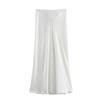 Comercio Exterior 2024 Verano Nueva Ropa de Mujer Moda Francesa Textura Satén de Seda Cintura Alta Falda Larga de Mujer 8632845