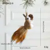 Colgante Creativo de Ardilla de Espuma de Dibujos Animados Nuevo Producto Transfronterizo Decoración de Árbol de Navidad Adorno de Muñeco Pequeño para Escritorio