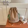 Mochila con cordón a cuadros informal transfronteriza, nueva de gran capacidad, ligera, para viajes, simple, bolsa de baloncesto