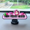 Placa de estacionamento temporária para carro, rotação de 360 graus, decoração criativa fofa para carro em movimento, placa de carro em movimento