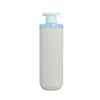 Fuente de fábrica Botella vacía de champú nueva de 800 ml Botella de plástico para gel de ducha con dispensador HDPE con tapa en el hombro Redonda