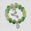 [Bihe Lingdie] Pulseira Quatro peças Antique Green Cool Pulseira Retro Estilo Nacional Design Sense Butterfly Pulseira
