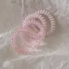 Elástico de Cabelo Tipo Fio de Telefone de Alto Acabamento, Acessório de Cabelo de Borracha Altamente Elástico, Corda de Cabelo Fresca e Versátil, Elástico de Cabelo Antiderrapante Estilo Coreano Que Não Puxa o Cabelo