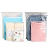 Saco Transparente com Zíper para Roupas, Eva Fosco, Embalagem Personalizada para Guardar Roupas Íntimas, Saco PE Atacado